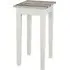 Eloy Tall Side Table - White, Maritimo Pine