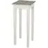 Eloy Tall Square Side Table - White, Maritimo Pine