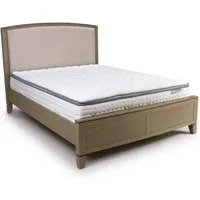 Elrono Double Bed Frame - Washed Oak, Wood alternate view