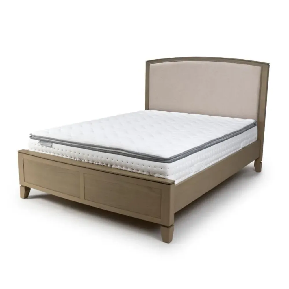 Elrono Double Bed Frame - Washed Oak, Wood product
