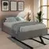 Eltham Double Ottoman Bed with Side Lift Storage - Grey
