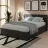 Eltham King Size Ottoman Bed with Side Lift Storage - Black