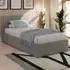 Eltham Single Ottoman Bed with Side Lift Storage - Grey