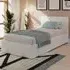 Eltham Single Ottoman Bed with Side Lift Storage - White