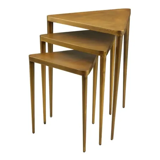 Eltro Triangular Nest of 3 Tables - Gold product