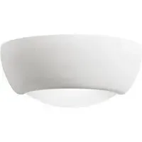 Elvira Unglazed Ceramic Wall Light - White