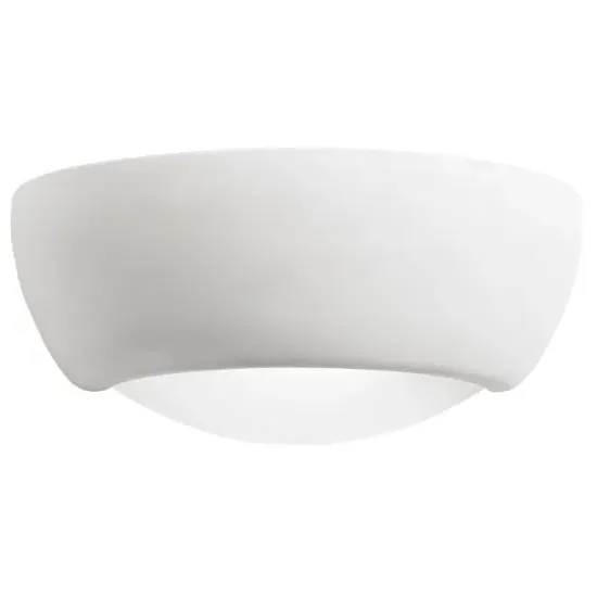 Elvira Unglazed Ceramic Wall Light - White image