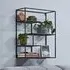 Elwoka 4 Mesh Shelves Wall Shelf - Black, Metal