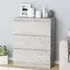Elyes 3-Drawer Chest - Concrete Effect, Engineered Wood
