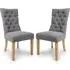 Elyria Dining Chairs - Grey, Fabric