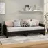 Emeric Single Pull-out Day Bed - Black, Pine Wood