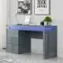 Emerson Computer Desk with LED Lighting - Grey, MDF