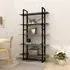Emlen Extra Large 5 Tier Bookcase - Grey, Pinewood