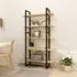 Emlen Extra Large 5 Tier Bookcase - Natural, Pinewood