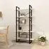Emlen Extra Large 5 Tier Bookcase - White, Pinewood