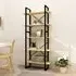Emlen Large 5 Tier Bookcase - Natural, Pinewood
