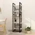 Emlen Medium 5 Tier Bookcase - White, Pinewood
