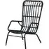 Emma Poly Rattan Garden Chair - Black