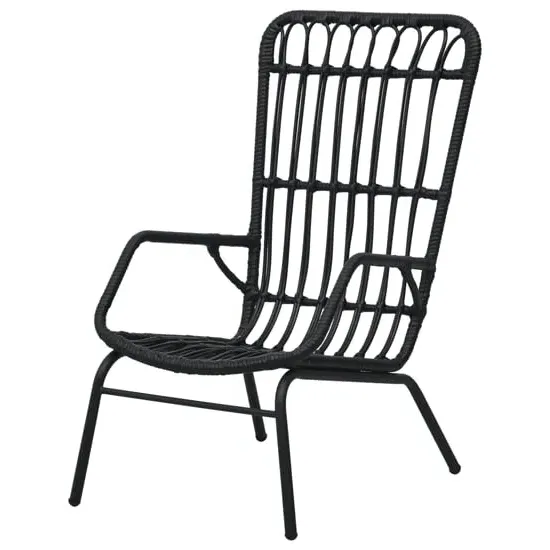 Emma Poly Rattan Garden Chair - Black image