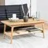 Emmet Rectangular Coffee Table with Drawer - Oak