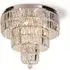 Empire 6 Light Crystal Flush Light - Chrome