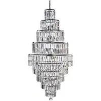 Empire 9 Layer Crystal Ceiling Light - Chrome