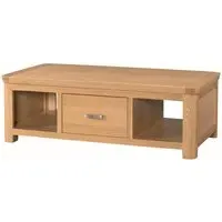 Empire Coffee Table with Drawer - Oak