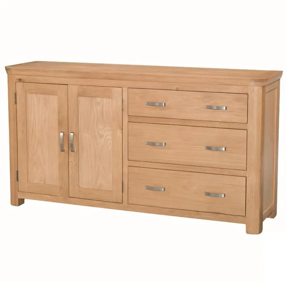 Empire Sideboard with 2 Doors 3 Drawers - Oak