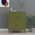 Emrik Steel Storage Cabinet with 4 Doors - Olive Green