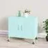 Emrik Storage Cabinet with Castors - Mint, Steel