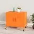 Emrik Storage Cabinet with Castors - Orange, Steel