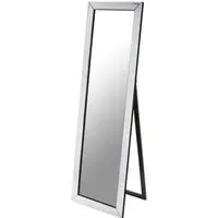 Emtin Rectangular Cheval Mirror - Silver
