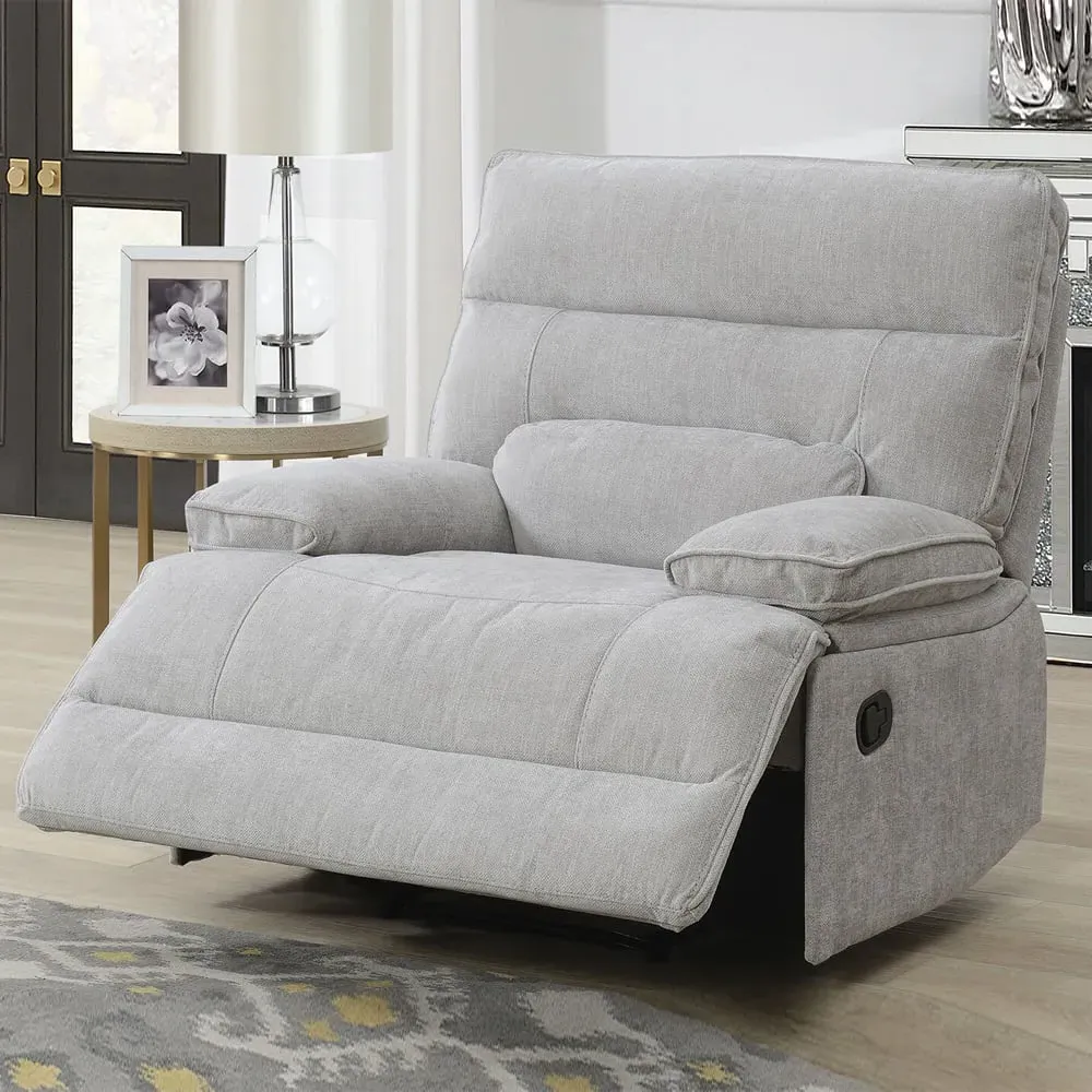 Encino 1-Seater Recliner Sofa - Grey, Fabric image