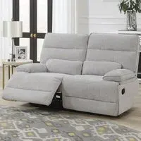 Encino 2-Seater Recliner Sofa - Grey, Fabric