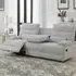 Encino 3-Seater Recliner Sofa - Grey, Fabric