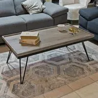 Encino Wooden Coffee Table - Grey
