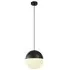 Ender Wall Hung Pendant Light with Opal Glass - Black