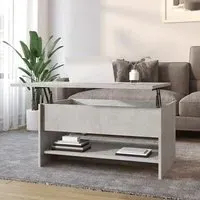 Engin Lift-Up Coffee Table with Storage - Concrete Effect