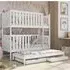 Enid Bunk Bed with Trundle and Storage - White, Wood