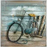 Enjoy The Ride Picture Metal Wall Art - Multicolor