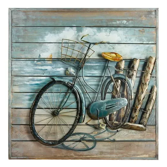Enjoy The Ride Picture Metal Wall Art - Multicolor image
