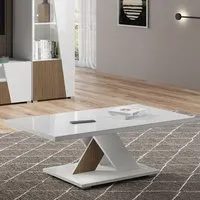 Enna Rectangular Coffee Table - White, MDF