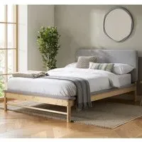 Enumclaw Double Bed Frame - Grey, Oak