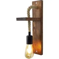 Erebos Small Wall Light - Walnut, Solid Pine alternate view