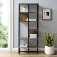 Erie 5-Shelf Bookcase - Reclaimed Barnwood, MDF