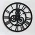 Ermias Round Wall Clock - Black, Acrylic