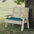 Erog 2-Seater Garden Bench - Natural