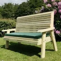 Erog 3-Seater Garden Bench - Natural