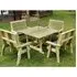 Erog Garden Dining Table with 4 Benches - Natural