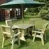 Erog Garden Dining Table with 4 Chairs - Natural